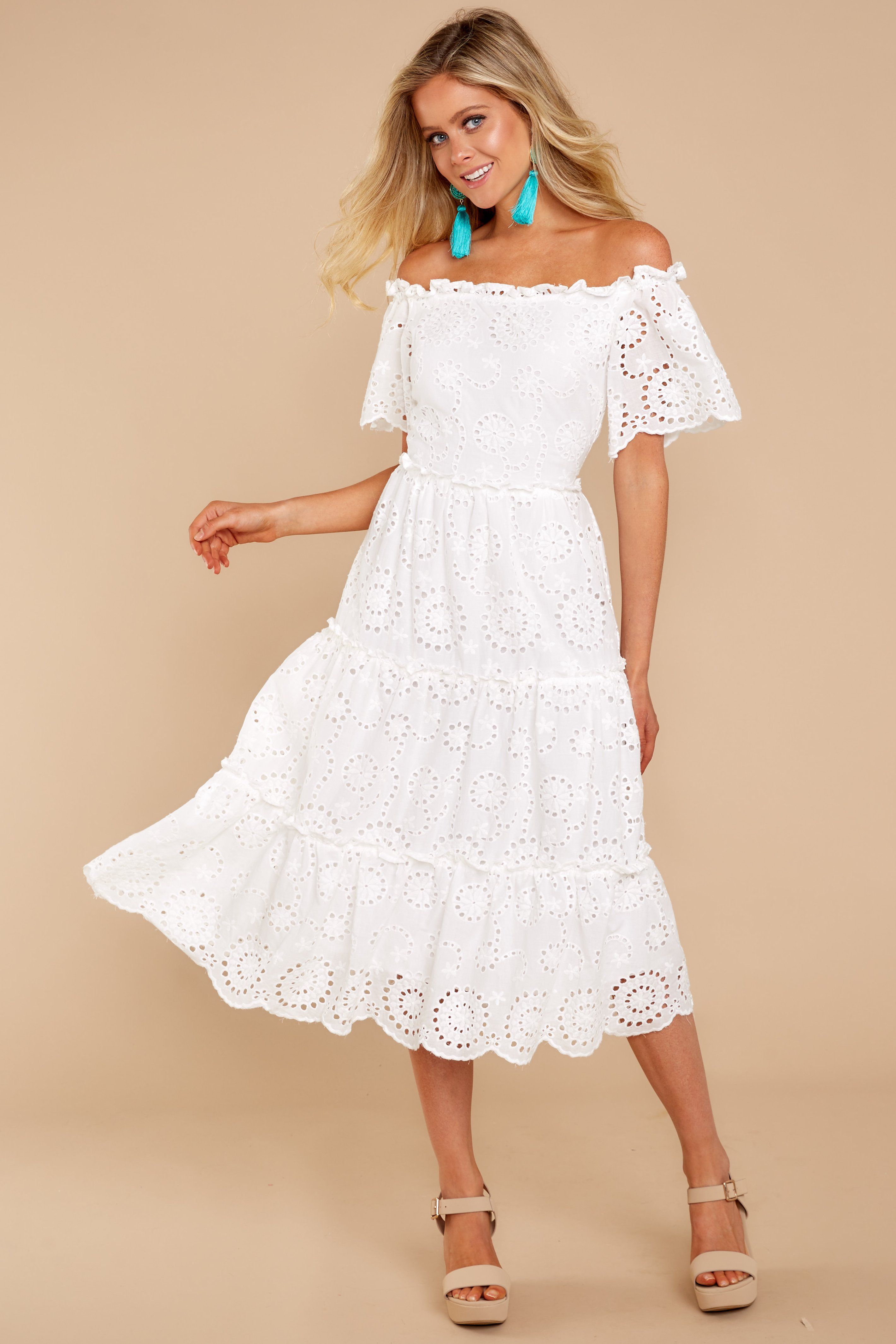 Cute white birthday dress