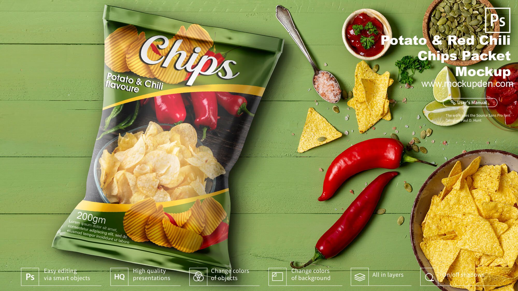 Snack Packaging Mockup |15+ Best Free Snack Packaging PSD Templates in