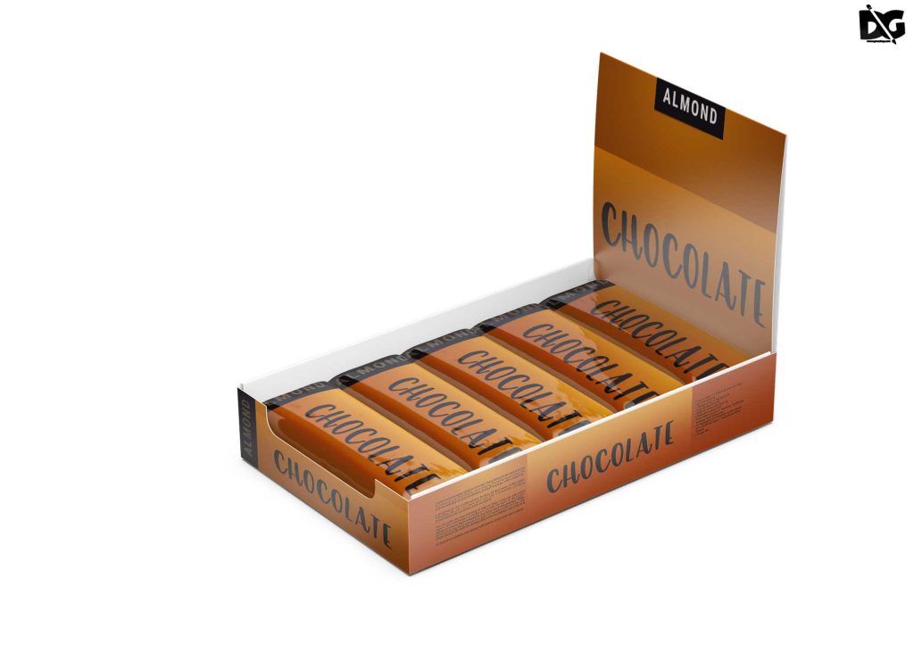 Free Chocolate Bars Box Mockup | Box mockup, Free packaging mockup