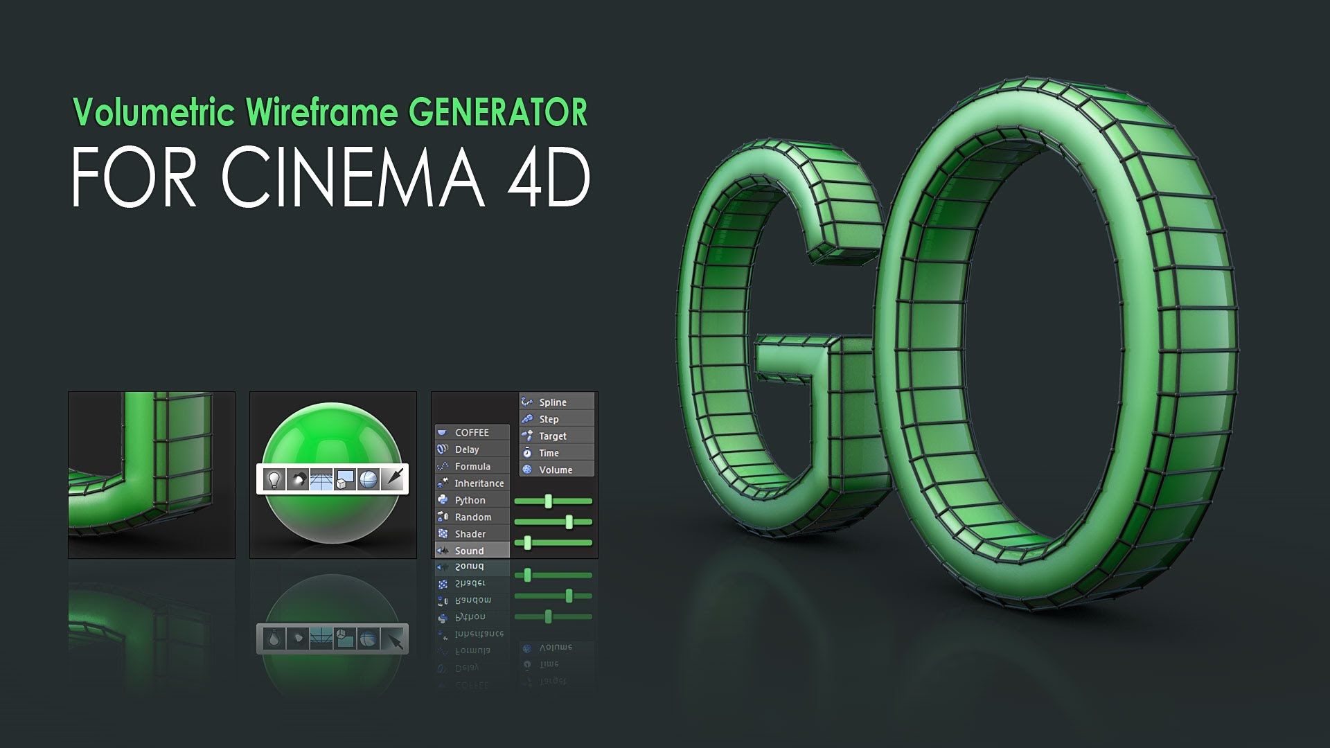 Volumetric Wireframe GENERATOR For C4D | Cinema 4d tutorial, Cinema 4d
