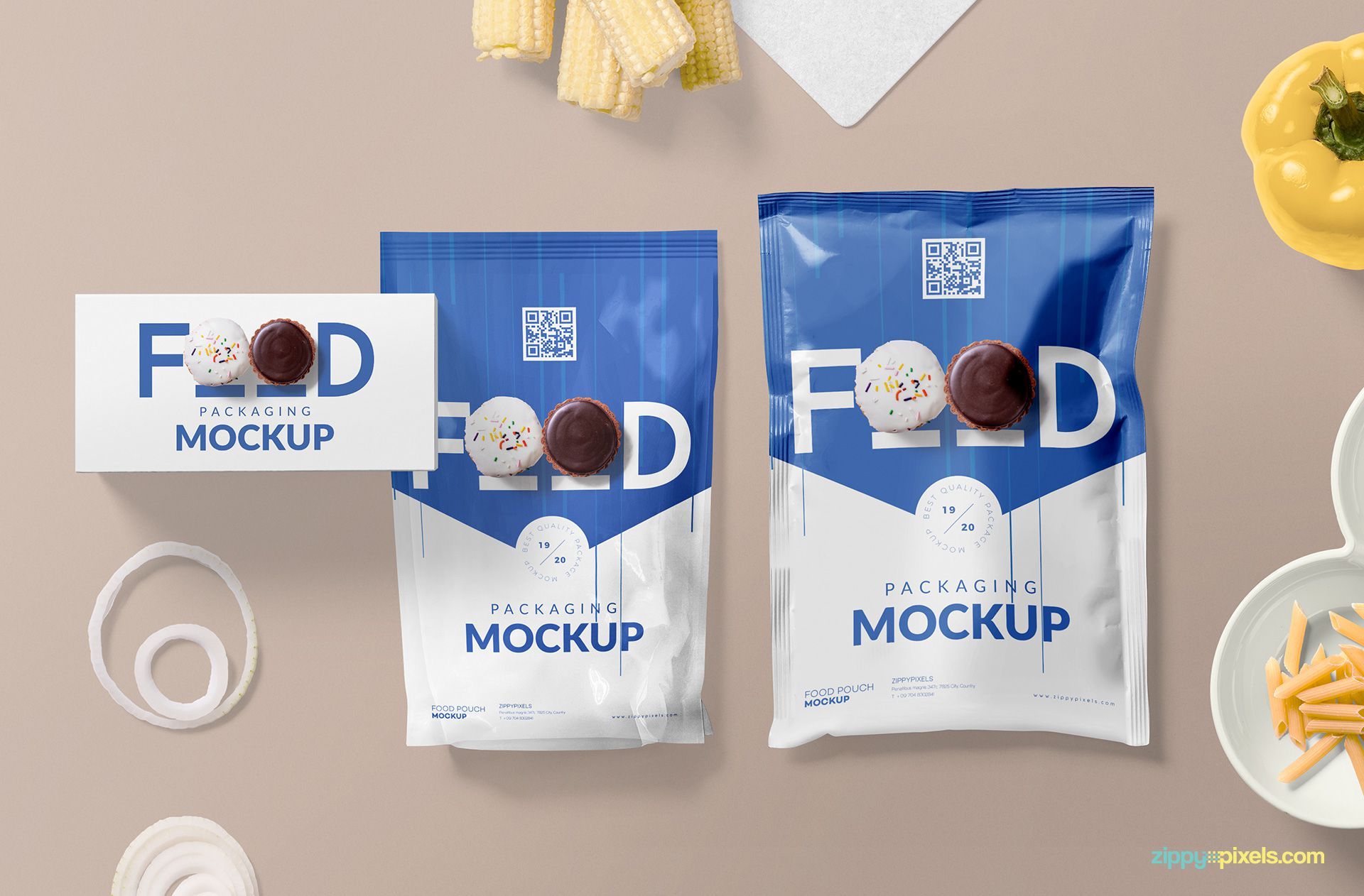 Awesome Food Packaging Mockup Free PSD | ZippyPixels | Packaging mockup