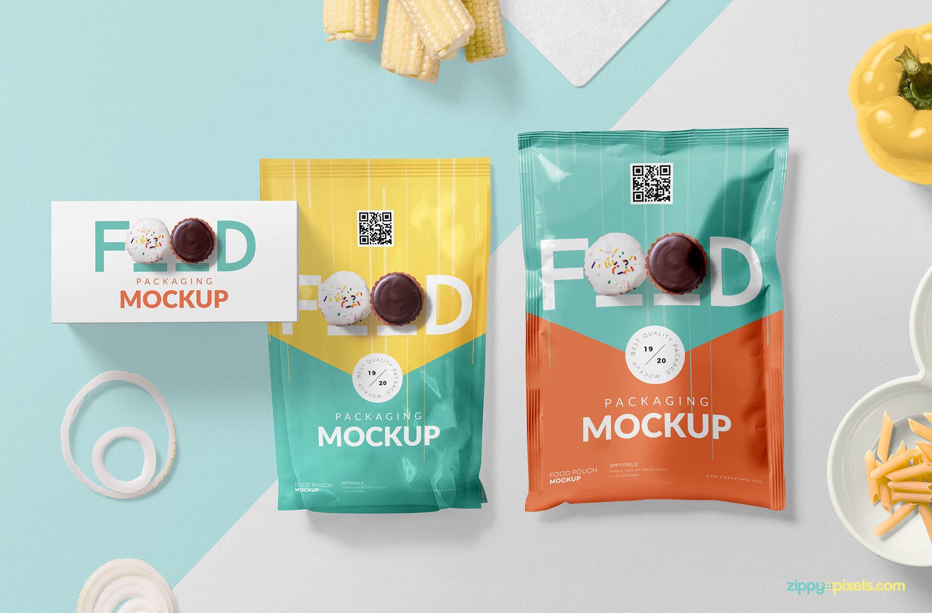 Free food packaging mockup PSD. #free #freebie #mockup #psd #photoshop